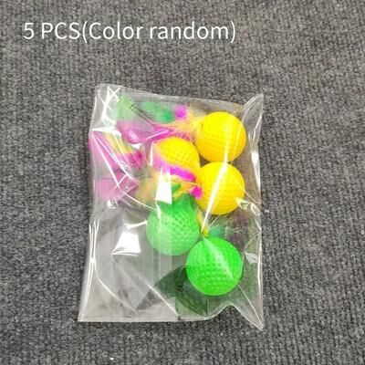Uplift Essentials Creative Feather Golf Ball Interactive Cat Toy 5pcs Random