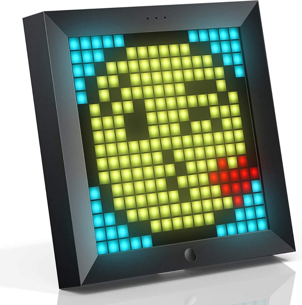 Pixel Fotolijst met LED-paneel en Smart Clock - Programmeerbare Digitale Pixel Art Fotolijst - 7,18 Inch - Zwart