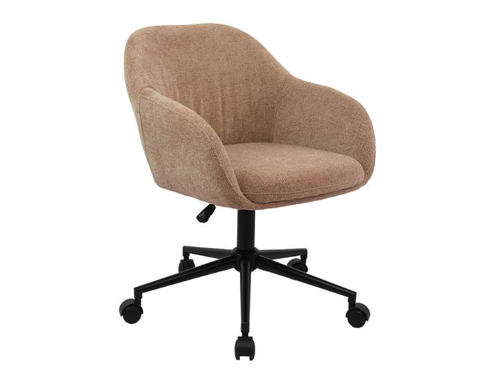 Bürodrehstuhl HONGOS 60 x 77 x 58cm Braun/Hellbraun