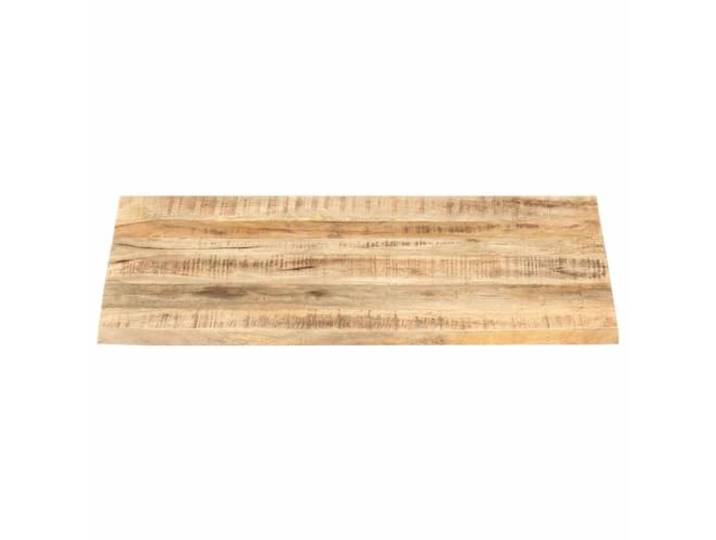 KTHLBRH Tischplatte aus Massivholz, Mango, 90 x 60 cm, 25-27 mm Für Restaurant, Hotel, Bar, Hochglanzlackierung, mit 2 Halterungen