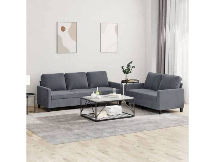 Ensemble de Canapés avec Coussins 2 pcs Canapés avec Accoudoirs Ensemble de Meubles Mobilier de Salon Moderne 3201517