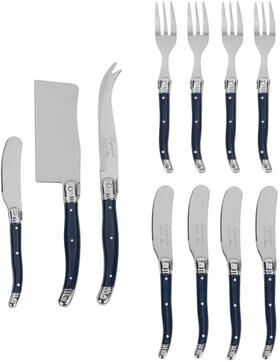 French Home Laguiole Ultimate 11-Piece Charcuterie Set with Navy Handles
