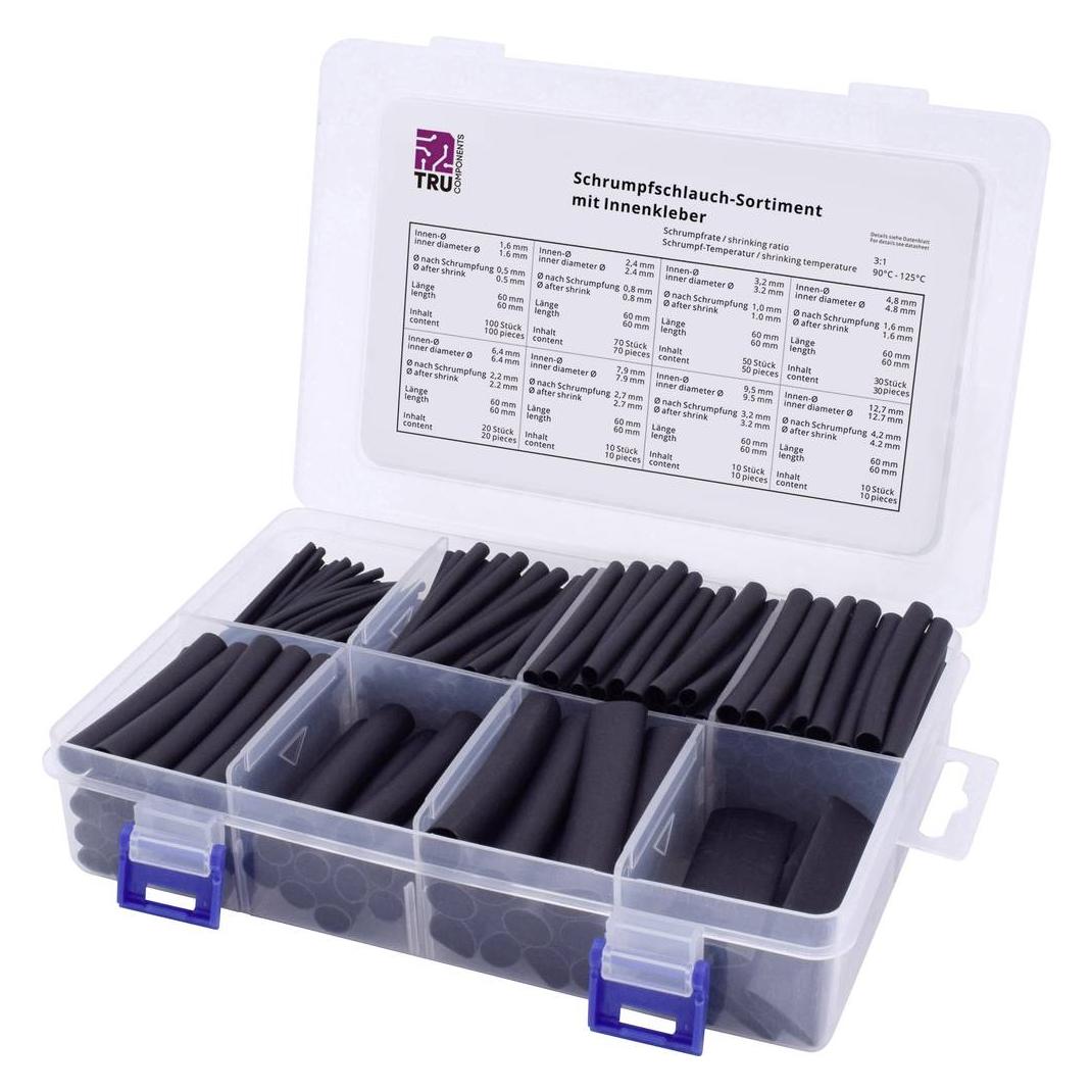 Tru Components Schrumpfschlauch-Sortiment, 300 teilig (300x) (7560496)