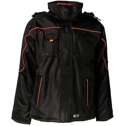 Winterjacke "PIPER" - M - schwarz/orange