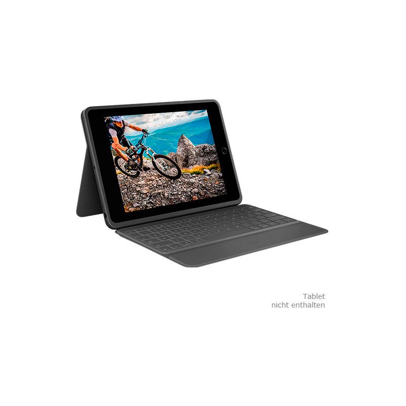 Logitech Rugged FolioTastatur und Hülle für iPad 7. Gen. DE