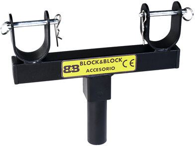 Block And Block AM3802 Truss Support 38mm male Schwarz