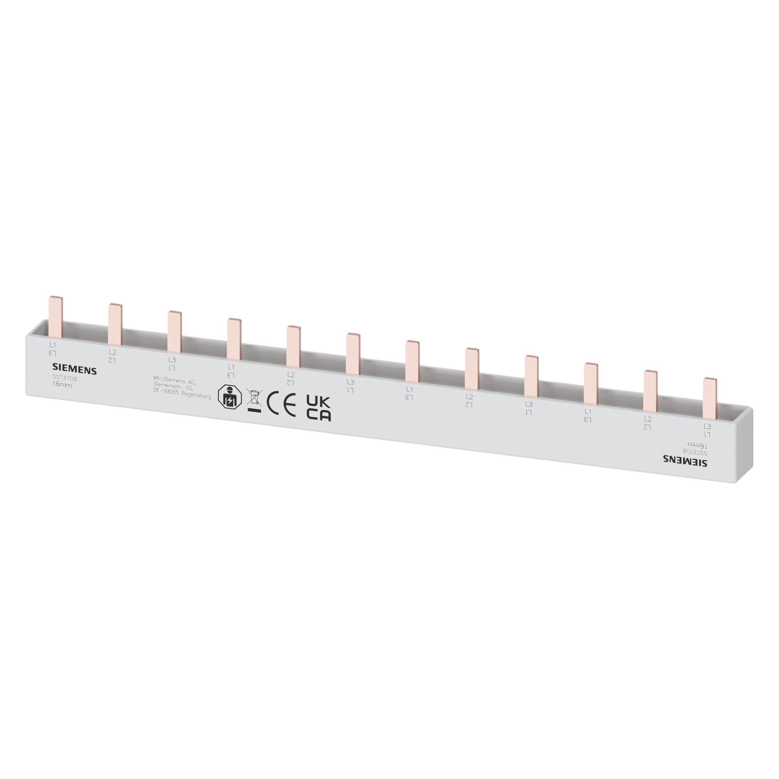 Siemens 3 Phase Pin bus bar shock-hazard safety (5ST3708)