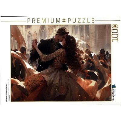 CALVENDO Puzzle Pärchen im Manga Style beim Tanz | 1000 Teile Lege-Größe 64x48cm Foto-Puzzle für glückliche Stunden