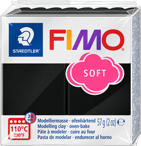 Fimo-Soft, schwarz, 57 g