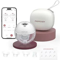 Momcozy Elektrische Milchpumpe M5 Smart, tragbar, weiss