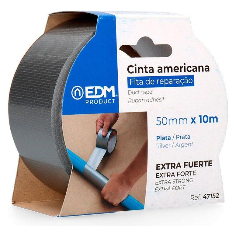 EDM Klebeband silber 50 mm x 10 m (50 mm) (49383318)