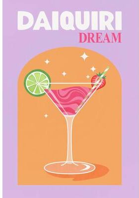 Uplift Essentials Colorful Simplicity Cocktail Posters Trendy Drink Prints & Whiskey Bar Cart Canvas Art For Modern Home Bar Decor style 13 11.8 X 15.7 In (30x40cm)