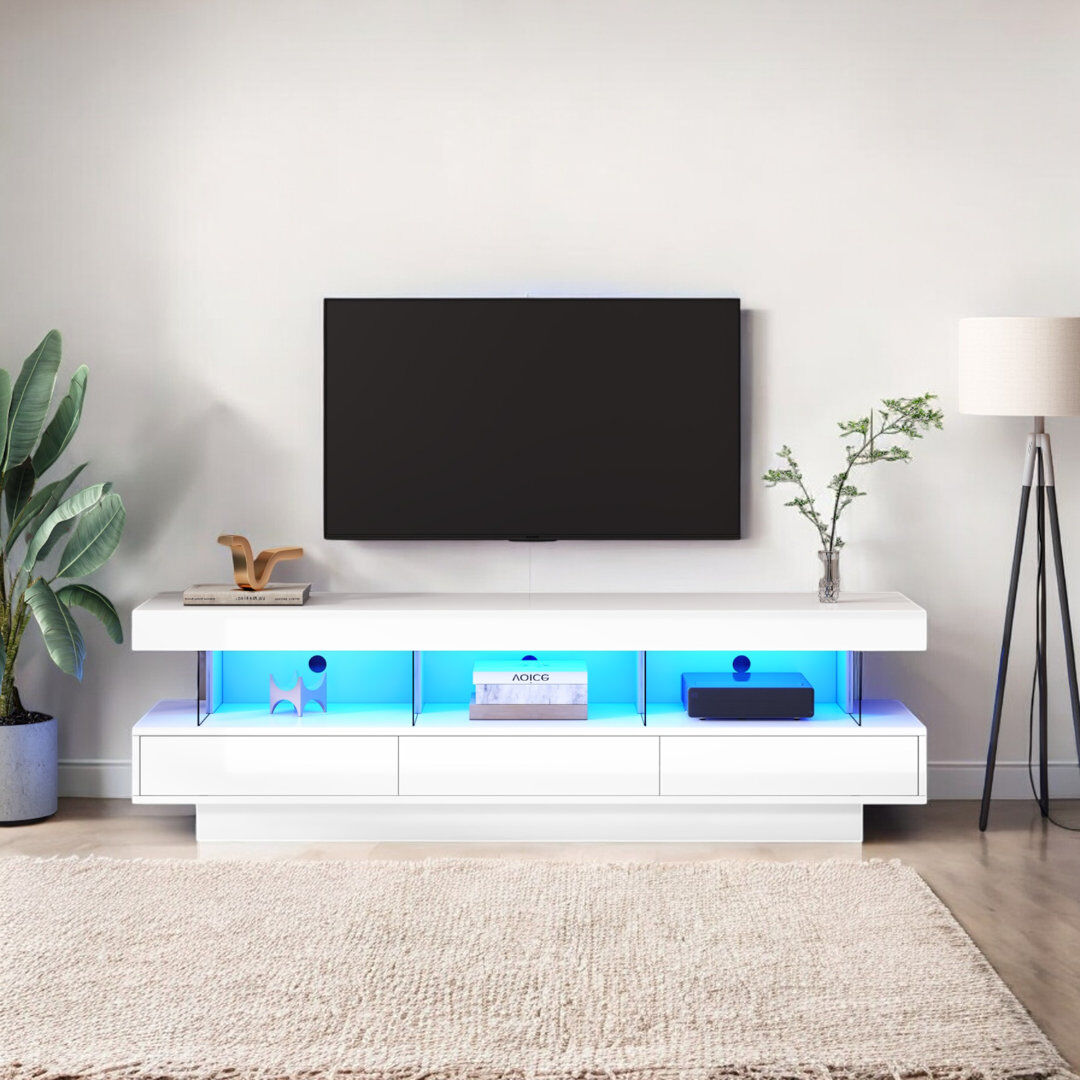 Metro Ciron TV Stand for TVs up to 75" White 75"