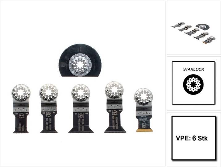 Fein Best of Starlock METAL Zaagbladenset 6-delig - 35222967020