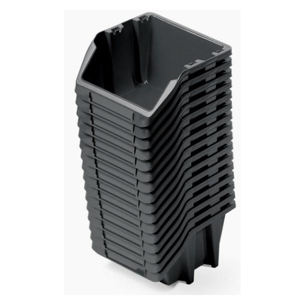 Prosperplast KUWETY 4 BINEER SHORT 16 SZT. CZARNE 234x77x92mm (KBISS10-S411)