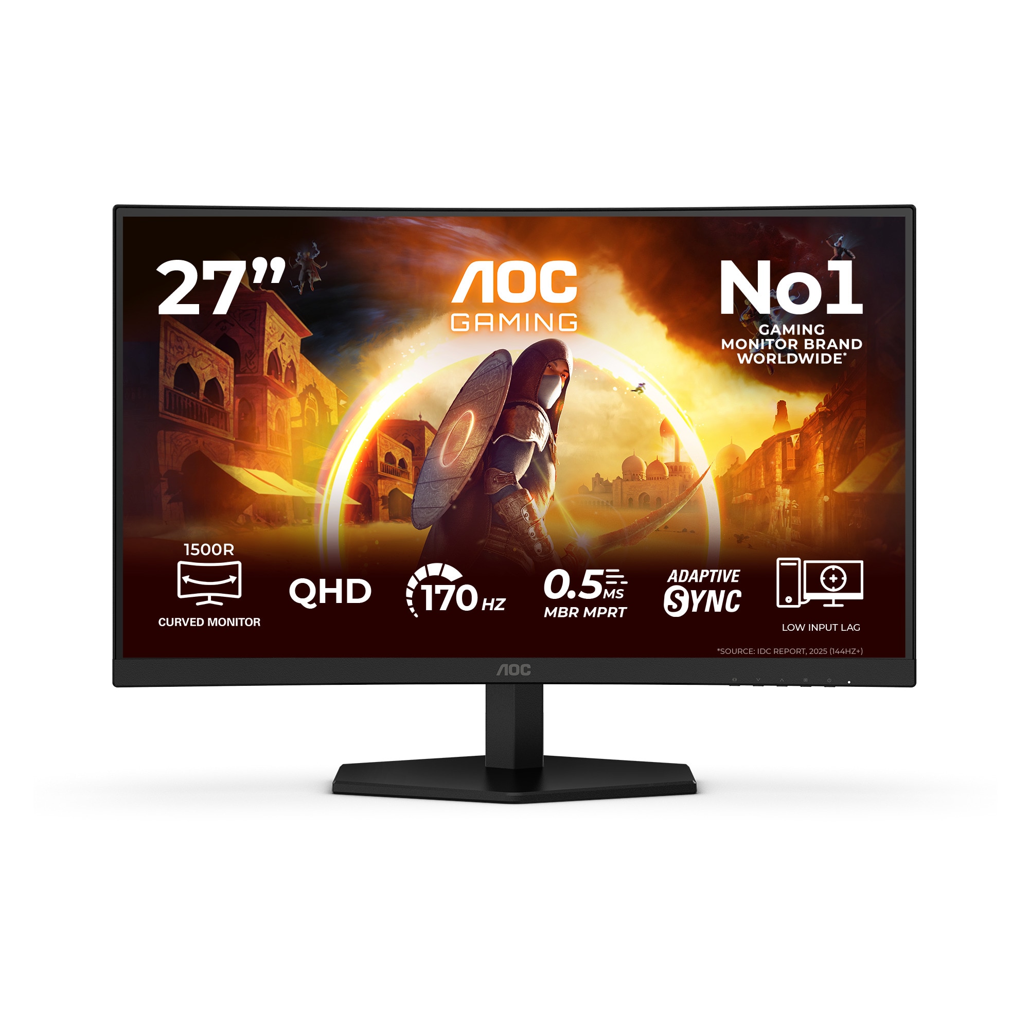 AOC Gaming CQ27G42FE 68,6cm/27" WQHD VA 170Hz 16:9 Curved Gaming Monitor