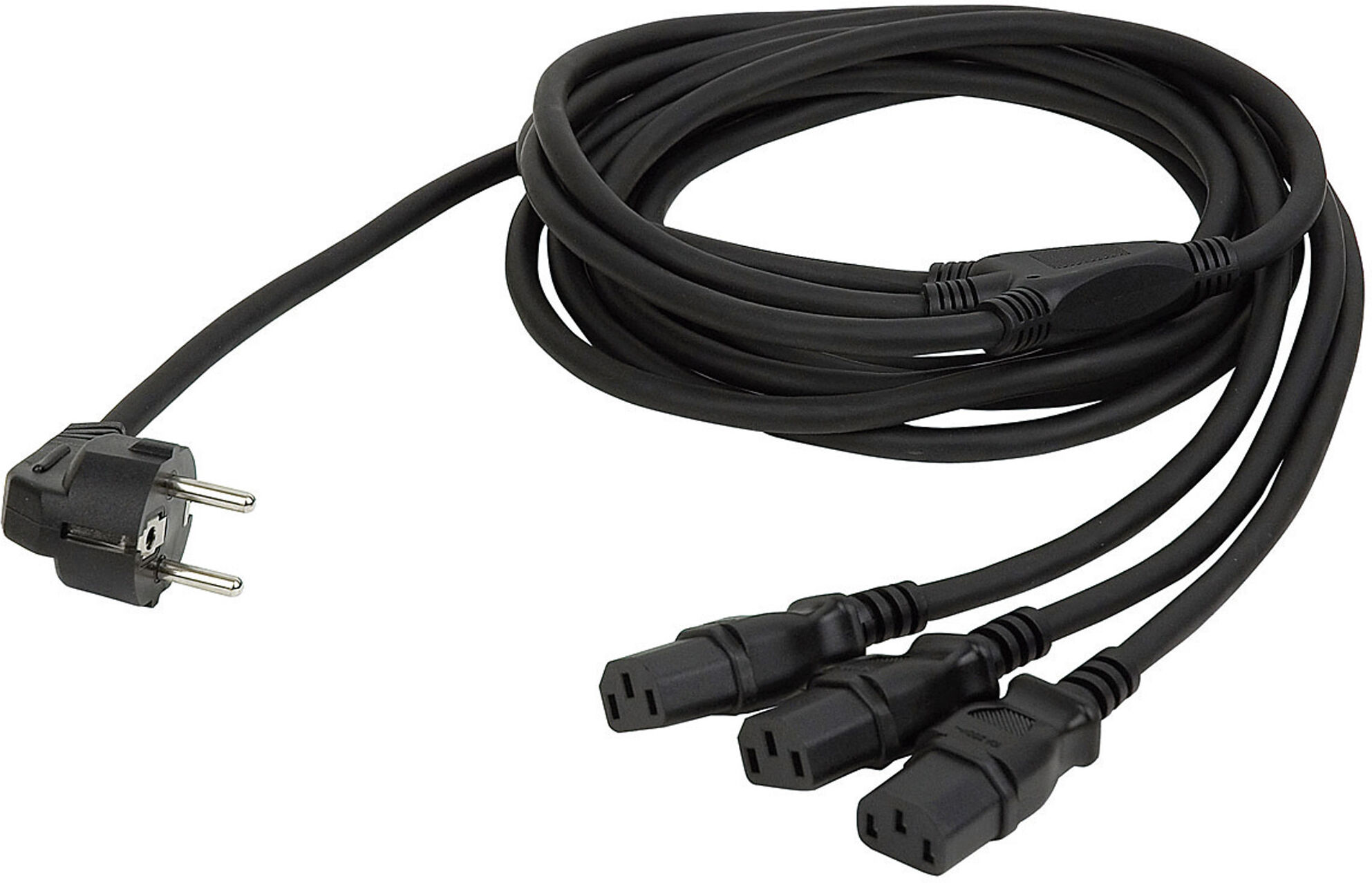 DAP Audio Schuko-Stecker Auf 3 Iec-Splitter, 3 M