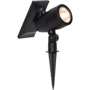 McShine Gartenstrahler Powerspot, mit 0,6W LED, Solar, mit Erdspieß, Dämmerungssensor