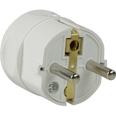 AS Schwabe 45031 Schutzkontaktstecker Kunststoff 230V Weiß IP20