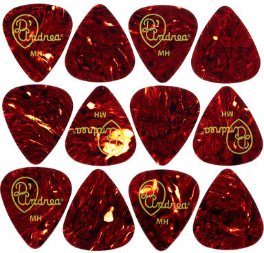 dAndrea Celluloid Pick Set 0,84 Shell Shell