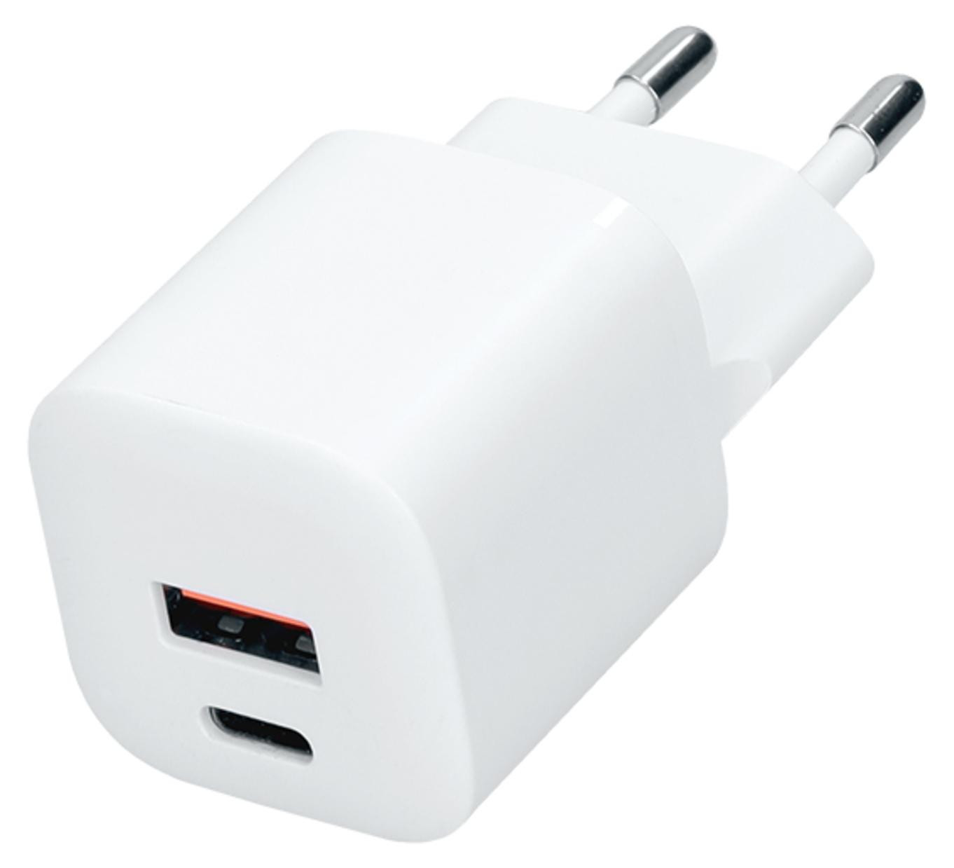 Solight USB-C + USB-A GaN snellader 20W PD