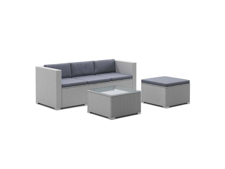 Kissenbezug für Rattanlounge NIZZA anthrazit