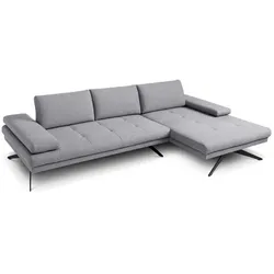SOMETA Ecksofa Fly Stoff Grau
