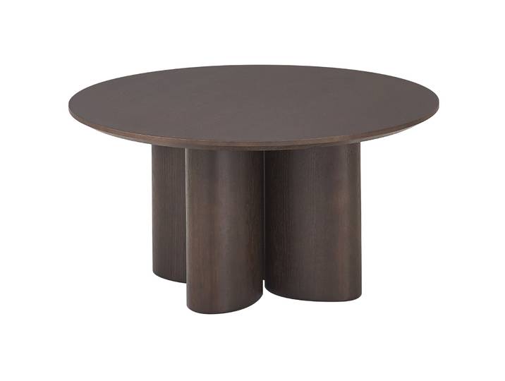 Runder Couchtisch Etially 80 cm Nussbaumfurnier