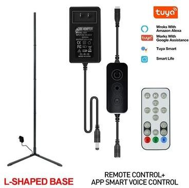 Uplift Picks AuraGlow 180CM Smart RGB Corner Floor Lamp black (remote) 180cm (70 Inch) eu