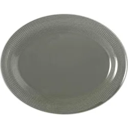 SERVIERPLATTE Beat Color Glaze Perlgrau 35 x 28 cm