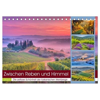 Zwischen Reben und Himmel (Tischkalender 2027 DIN A5 quer), CALVENDO Monatskalender