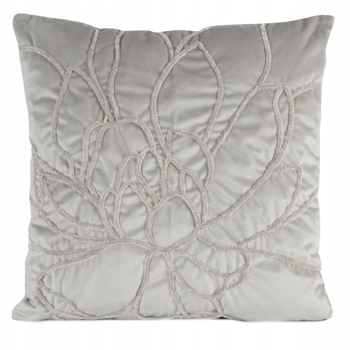 Eurofirany Decoratieve Kussensloop SANDI 04 Zilver met Borduurwerk 45x45 cm