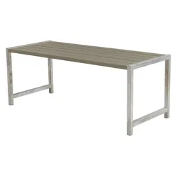 Planken Gartentisch – Outdoor Bistrotisch aus Kiefer/Fichte, graubraun – Outdoor Tisch in 186 x 77 x 72 cm – Outdoor Esstisch für Garten & Terrasse