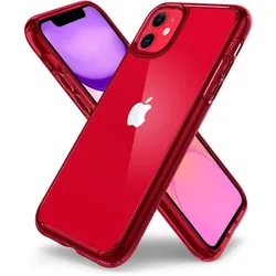 Spigen Ultra Hybrid (Apple iPhone 11), Smartphone Hülle, Rot