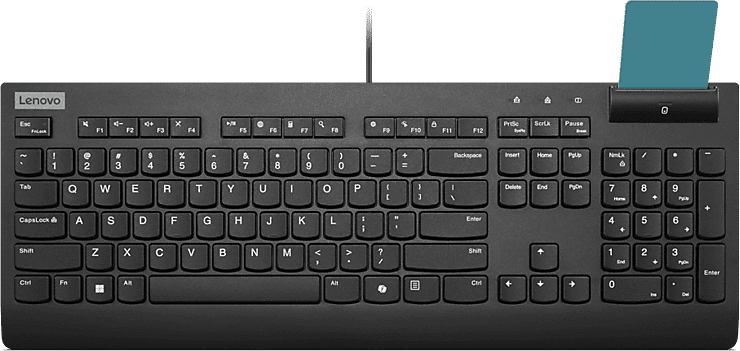 Teclado - Lenovo con cable Smartcard II Profesional, Negro