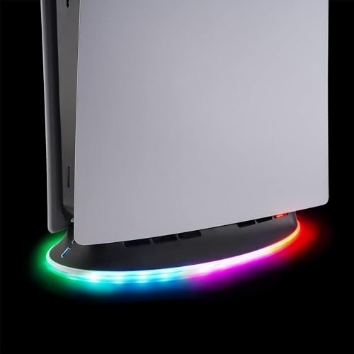 Subsonic PS5 Stand voor PS5 en PS5 Slim met 2-speed koelventilator en RGB LED Dock met extra USB-poort