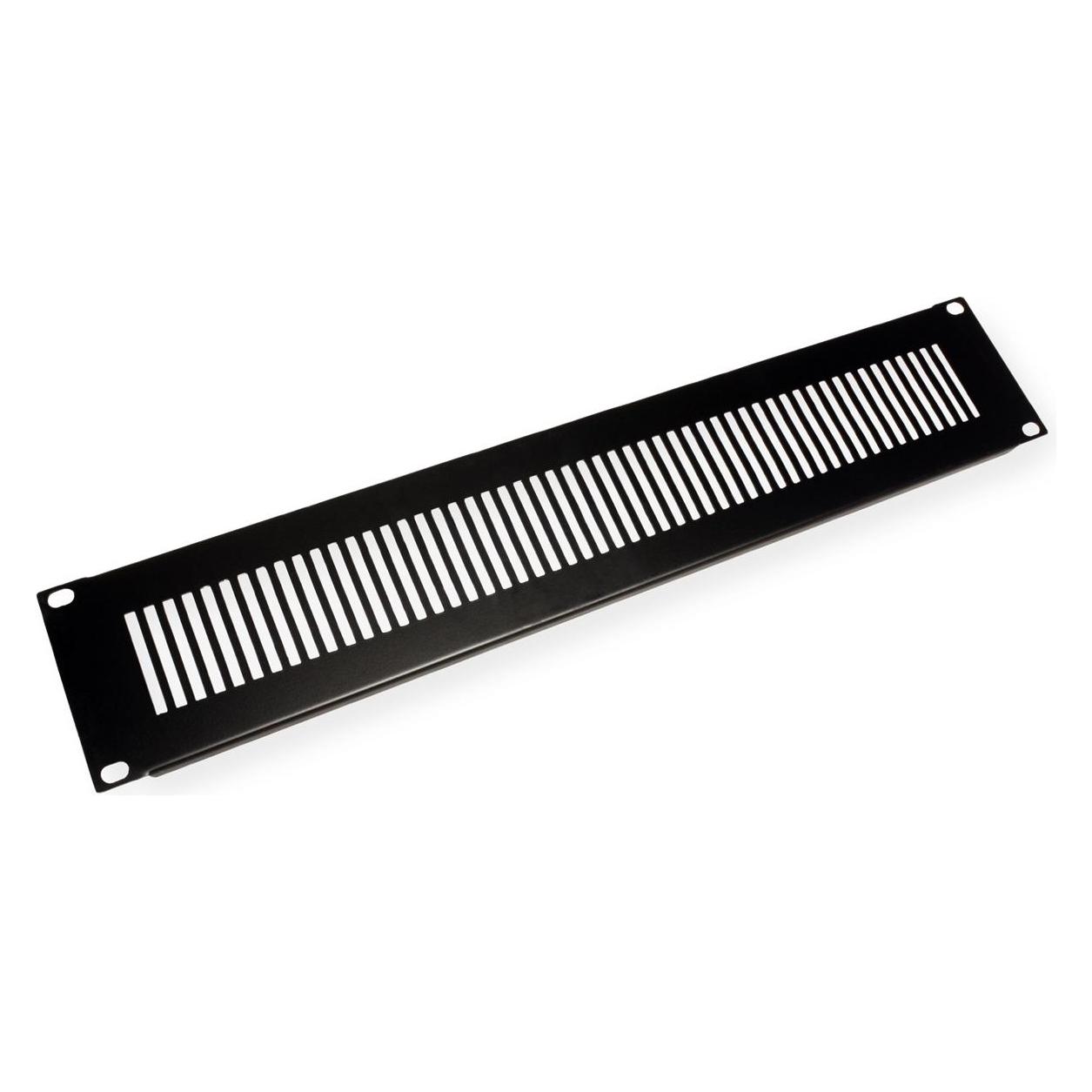 Value 19/"-Belüftungs-Frontplatte 2 HE, RAL 9005 schwarz (26.99.0320)