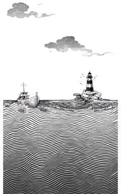 Veer Decor Tides and Beacon Wall Mural
