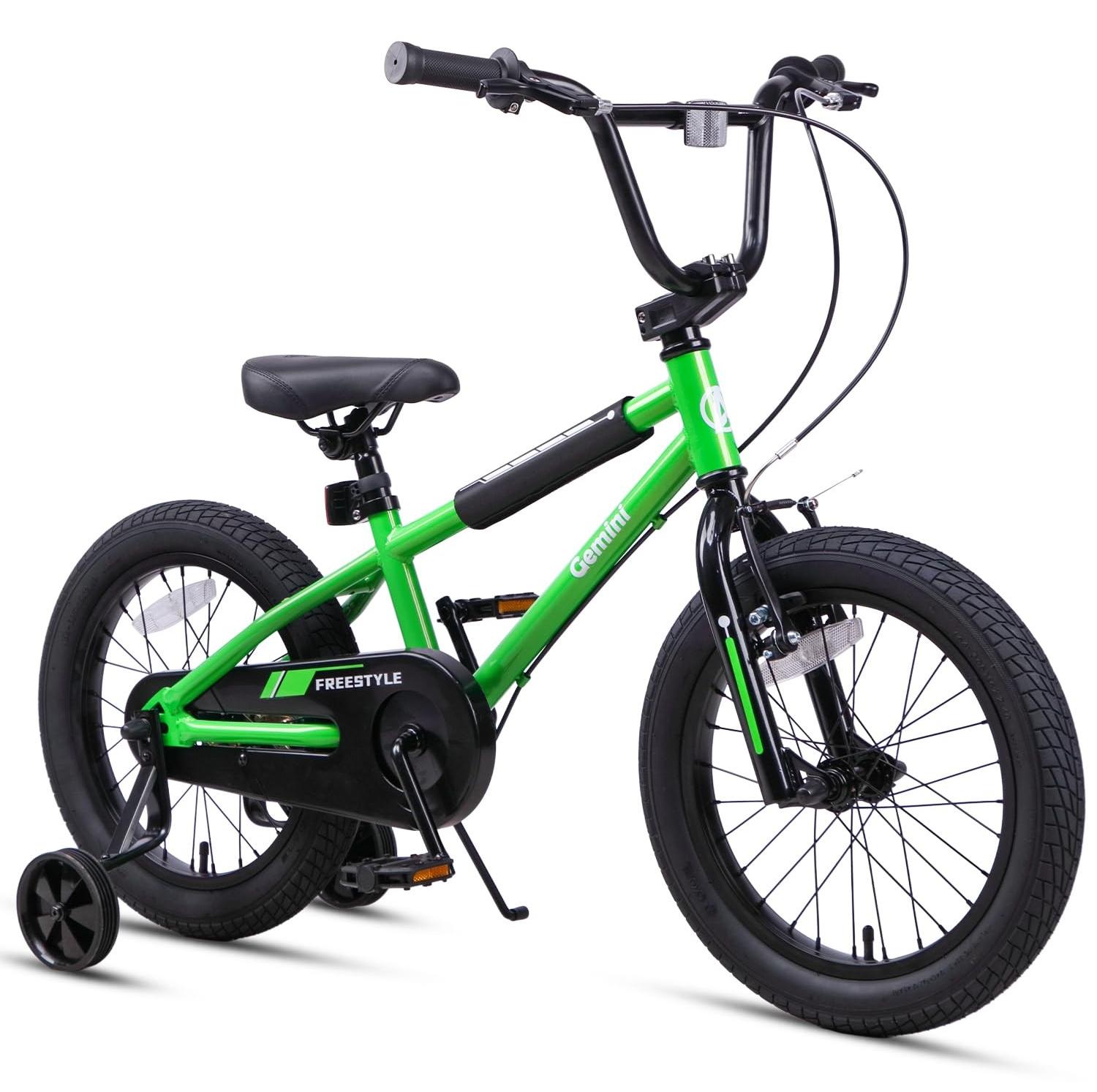 Solidchoice - BMX-Fahrrad für Kinder mit Stützrädern, ideal für Anfänger
