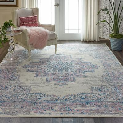 Nourison Grafix Distressed Vintage Medallion Area Rug