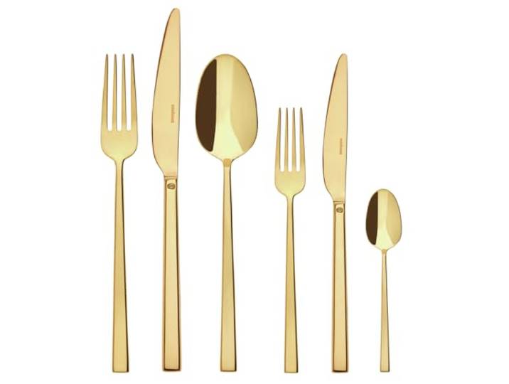 Rock Besteck 36tlg.Vh. Edelstahl/PVD Gold [SP]