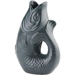Giftcompany Monsieur Carafon Vase / Karaffe Fisch L grau 2,7l, Serviergefässe, Grau