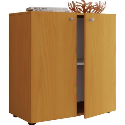 Kommode VCM "Holz Kommode Sideboard Anrichte Vandol 1 Drehtüren", braun (buche), B:70cm T:36cm, Sideboards, Kommode