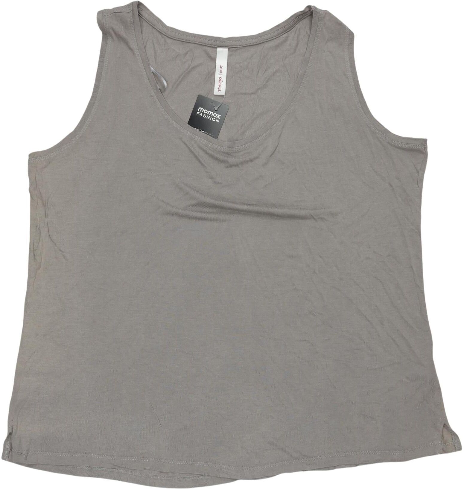 sheego Damen Top, Grau, Gr. EU 50, Viskose - Second Hand