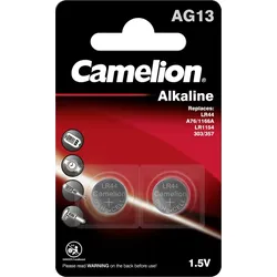 Camelion Batterien Knopfzelle LR 44 Alkaline 2er Blister 12050213