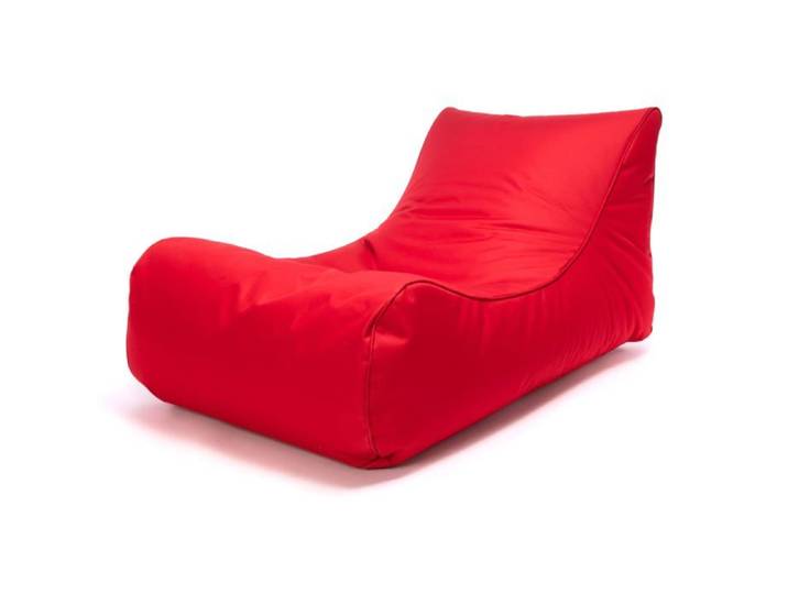 Master Polyester Canapé Pouf Outdoor Pouf Fauteuil Relax Salon 115x65x60cm Rouge - Ecopuf
