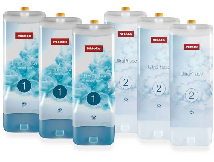 MIELE Feinwaschmittel Set 6 UltraPhase Refresh Elixir , transparent, Reinigungsmittel, Feinwaschmittel