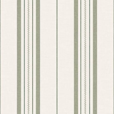NuWallpaper Brownstone Boys Townhouse Stripe Ivy Peel and Stick Wallpaper - N/A