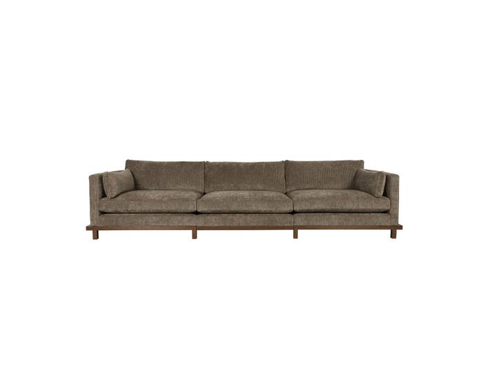 4-Sitzer Loungesofa Zuiver Blossom , 335 x 101 cm, Grün/Eiche dunkel, Neu, Eleganz & Komfort - Ideal für entspannte Stunden