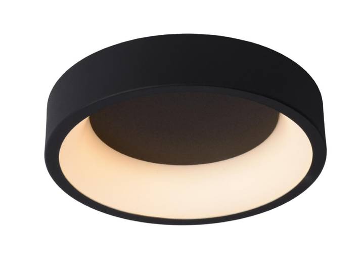 Plafonnier métal noir 30 cm